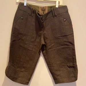Wool/Linen Tocca Bermuda Shorts, size 8